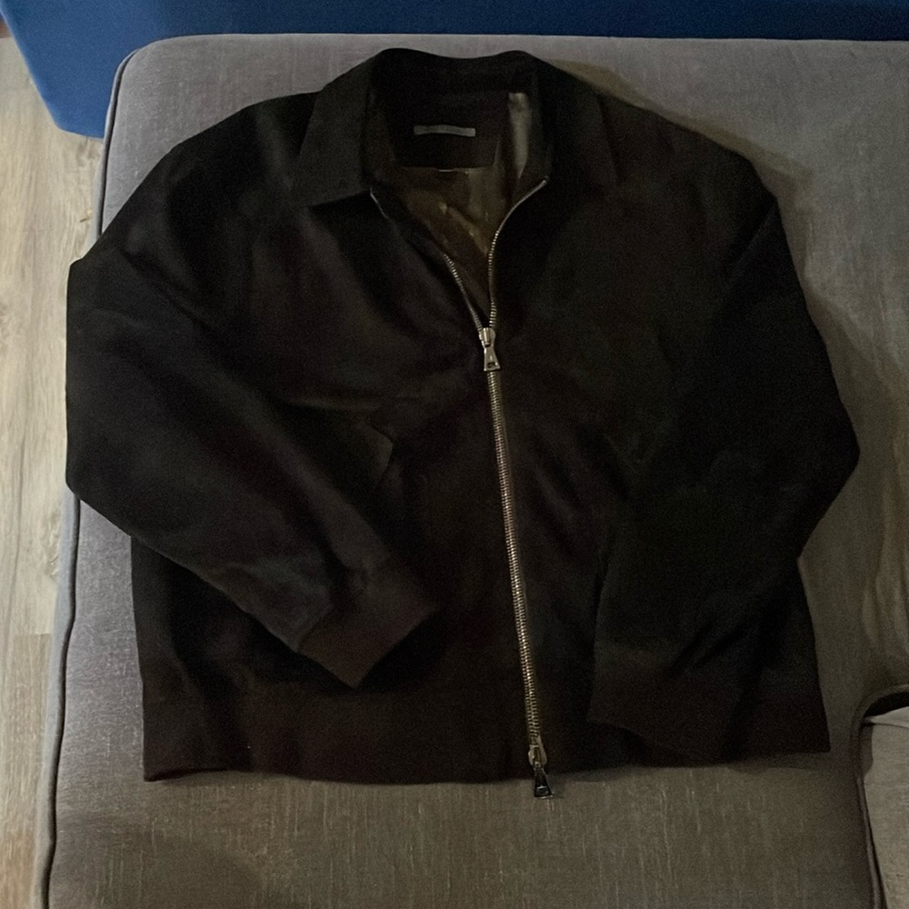 John Varvatos brushed lamb skinned suede one of a kind signiture collection.